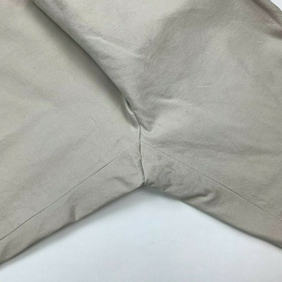 J McLaughlin Cropped Pants Solid Beige Zip Closure - Picture 6 of 8